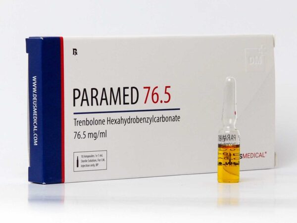 Paramed 76.5mg – Trenbolone Hexahydrobenzylcarbonate – Deus Medical - Image 2