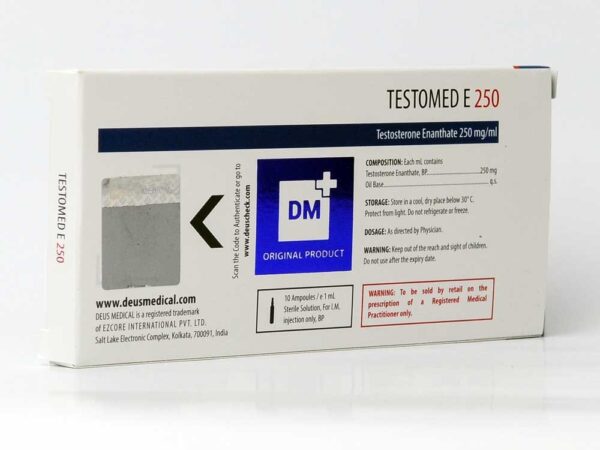 Testomed E 250mg – Testosterone Enanthate – Deus Medical - Image 2