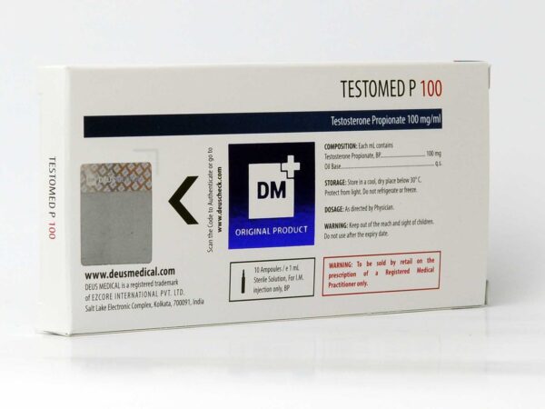 Testomed P 100mg – Testosterone Propionate – Deus Medical - Image 3