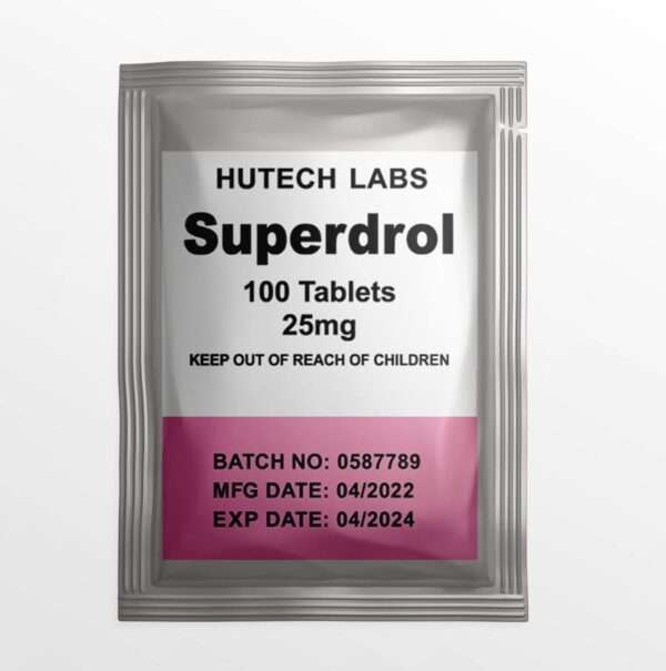 Superdrol 25mg * 100tabs – Hutech Labs