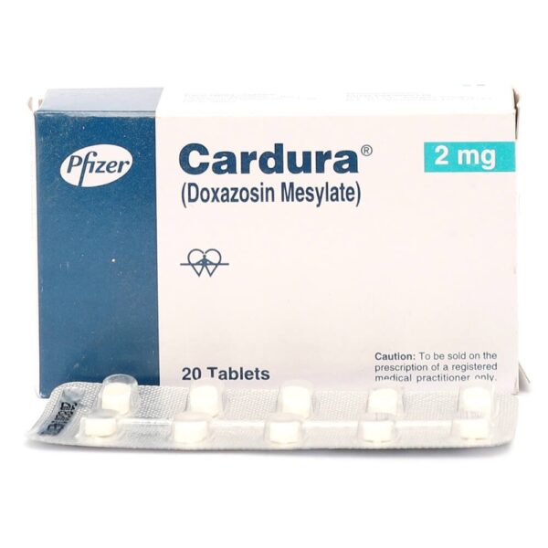 CARDURA 20tabs x 2mg