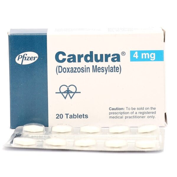 CARDURA 20tabs x 4mg